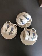 6 kopjes met schotel, Huis en Inrichting, Ophalen of Verzenden, Zo goed als nieuw, Overige stijlen, Kop(pen) en/of Schotel(s)