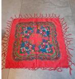 Nieuw schitterende rode sjaal met Paisley print uit Polen, Kleding | Dames, Mutsen, Sjaals en Handschoenen, Handgemaakt, Ophalen of Verzenden