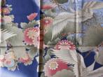 Prachtige quiltstof/knipstof - zwaan/kraanvogel, Hobby en Vrije tijd, Stoffen en Lappen, Ophalen of Verzenden, Nieuw, Blauw, Katoen