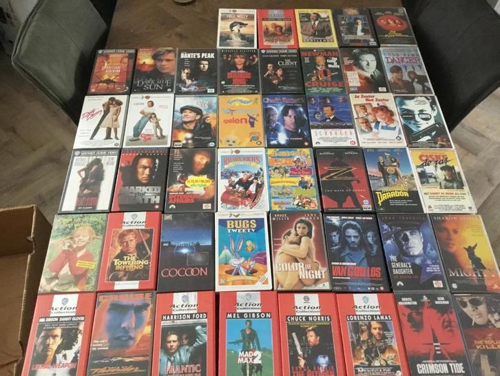 Diverse VHS video doos 1, Cd's en Dvd's, VHS | Film, Gebruikt, Overige genres, Alle leeftijden, Ophalen of Verzenden