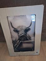Glazen schilderij bizon  60x40 cm - Nieuw, Ophalen, Nieuw, Schilderij, Minder dan 50 cm