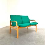 Vintage bankje Scandinavisch retro bank jaren 60 70 design, Ophalen, Gebruikt, Tweepersoons, Minder dan 150 cm