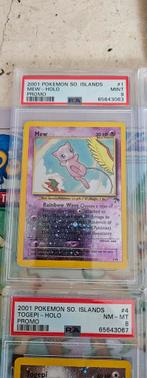 Pokémon southern islands mew holo! Psa 9!, Ophalen of Verzenden, Zo goed als nieuw, Losse kaart