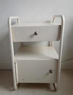 vintage ziekenhuiskastje nachtkastje, Ophalen, Gebruikt, Minder dan 45 cm, Metaal of Aluminium
