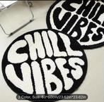 Nieuw Tapijt - Chill Vibes, Verzenden, Wit, Rond, Nieuw