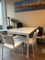 Witte IKEA Eettafel - ZGAN, Ophalen, Zo goed als nieuw, Rechthoekig, Kunststof