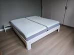Auping Auronde bed (witgelakt, 180200 cm) met nachtkastjes, Huis en Inrichting, Slaapkamer | Bedden, Ophalen, Wit, Tweepersoons