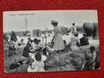 Oude kaart Scheveningen Strand strandleven, stoelen, 1910, Ophalen of Verzenden, Voor 1920, Gelopen, Zuid-Holland