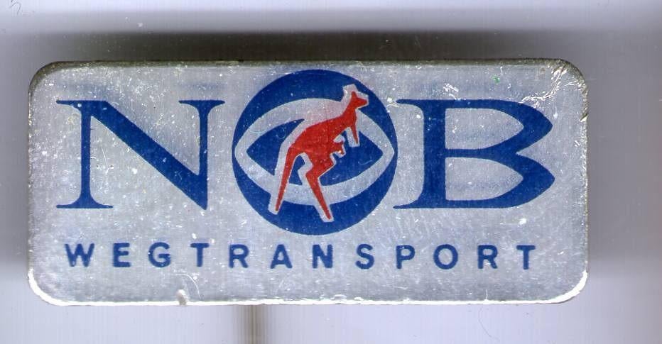 N.O.B. wegtransport blik speldje ( E_087 ), Verzenden, Zo goed als nieuw, Transport, Speldje of Pin