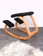 Stokke Varier balans design kniestoel, Huis en Inrichting, Bureaustoelen, Gebruikt, -, Zwart, -