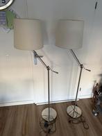 2 sjieke vloerlampen met beige lampenkap. Bijenkorf, Ophalen, Zo goed als nieuw, 100 tot 150 cm
