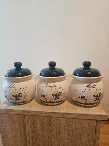Vintage Voorraadpotten Set - Gans Design beschikbaar voor biedingen
