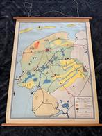 Schoolkaart Friesland, Antiek en Kunst, Ophalen of Verzenden, Aardrijkskunde