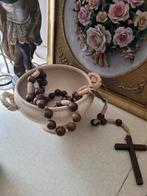 Zeer oude vol houten rozenkrans uit Frans klooster, Ophalen of Verzenden