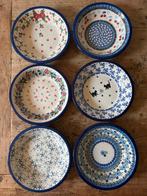 6 diepe Bunzlau Borden, Gebruikt, Ophalen of Verzenden, Bord(en), Overige stijlen