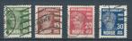 B718 – Scandinavië - Noorwegen – MiNr 150-153 (gestempeld), Verzenden, Noorwegen, Gestempeld
