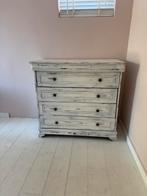 Brocante ladekast, Huis en Inrichting, Kasten | Ladekasten, Ophalen, Gebruikt, 100 tot 150 cm, 3 of 4 laden