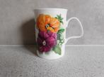 Mok Fine Bone China Spring Flowers Viola Roy Kirkham, Ophalen of Verzenden, Zo goed als nieuw, Overige stijlen, Kop(pen) en/of Schotel(s)