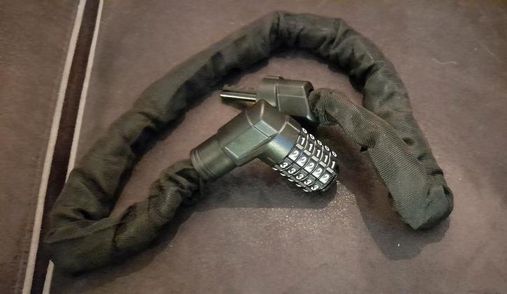 Mi Velo Kettingslot met Combinatie, Fietsen en Brommers, Fietsaccessoires | Fietssloten, Nieuw, Kettingslot, Ophalen of Verzenden