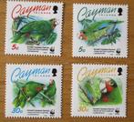 Cayman Islands, WWF serie Grote Kaaimanparkiet, Postzegels en Munten, Verzenden, Postfris, Dier of Natuur