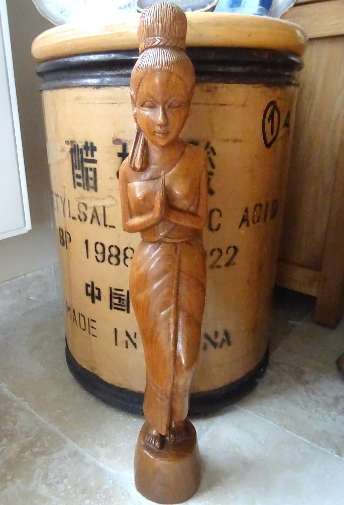 Thailand handgesneden welkomstbeeld Sawadee, 45 cm hoog, Verzenden