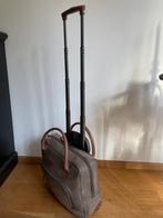 Bruine lederen JUMP laptop trolley, tevens kantoor handtas, Ophalen, Gebruikt, Bruin, Overige typen