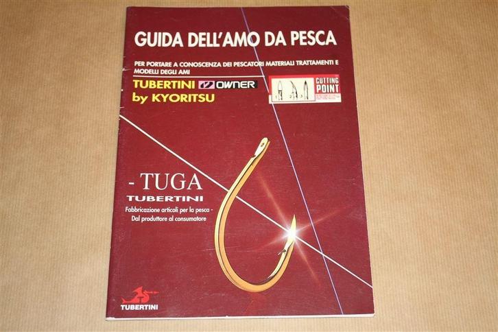 Zeldzame catalogus voor vishaken - Tubertini Cutting Point, Watersport en Boten, Hengelsport | Algemeen, Zo goed als nieuw, Ophalen of Verzenden