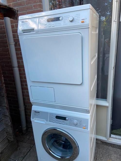 Nette Miele set (Condensdroger + Wasmachine), Witgoed en Apparatuur, Was-droogcombinaties, Zo goed als nieuw, 85 tot 90 cm, Ophalen