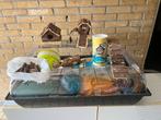 Grote hamsterkooi met veel accessoires, Dieren en Toebehoren, Knaagdieren en Konijnen | Toebehoren, Ophalen, Zo goed als nieuw