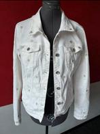 Wit stretch jasje met hartjes van Zac & Zoe maat L. ZGAN, Maat 38/40 (M), Zac & Zoe, Wit, Ophalen of Verzenden