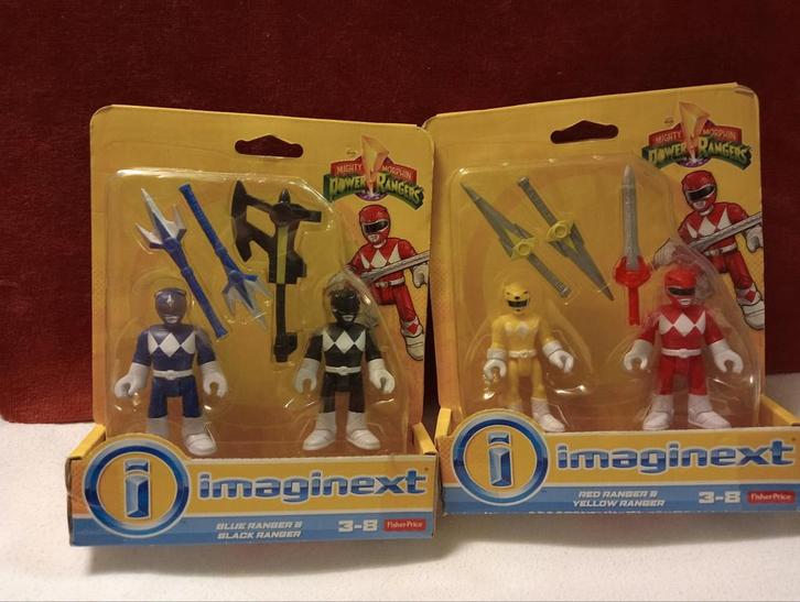 Mighty Morphin Power Rangers Imaginext Set, Kinderen en Baby's, Speelgoed | Actiefiguren, Zo goed als nieuw, Ophalen of Verzenden