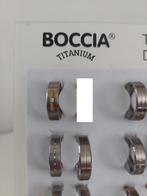 Twee Boccia ringen met diamant en strepen van onyxsteen, Overige materialen, Verzenden, Nieuw, 17 tot 18