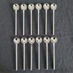 12 concorde air france Dessert lepels Rvs Jaren 70 bestek, Ophalen of Verzenden