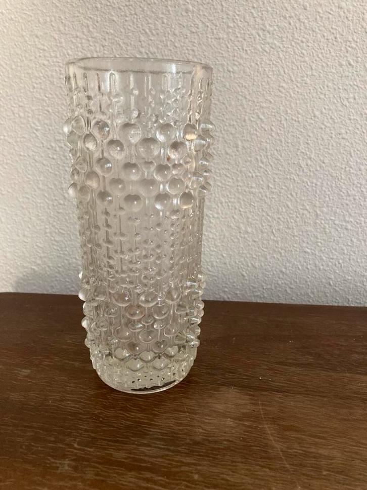 Candle Wax" vaas van Sklo Union., Antiek en Kunst, Antiek | Glas en Kristal, Ophalen of Verzenden