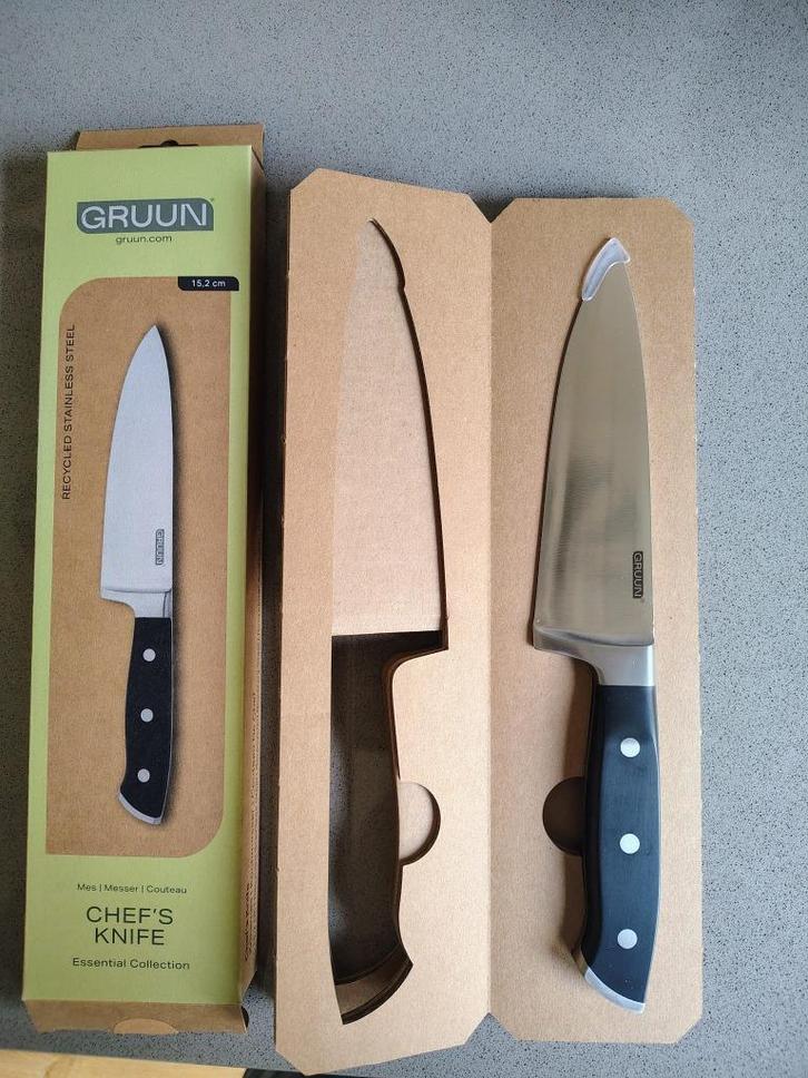 koksmes gruun nieuw, Huis en Inrichting, Keuken | Bestek, Nieuw, Los bestek, Rvs of Chroom, Ophalen of Verzenden