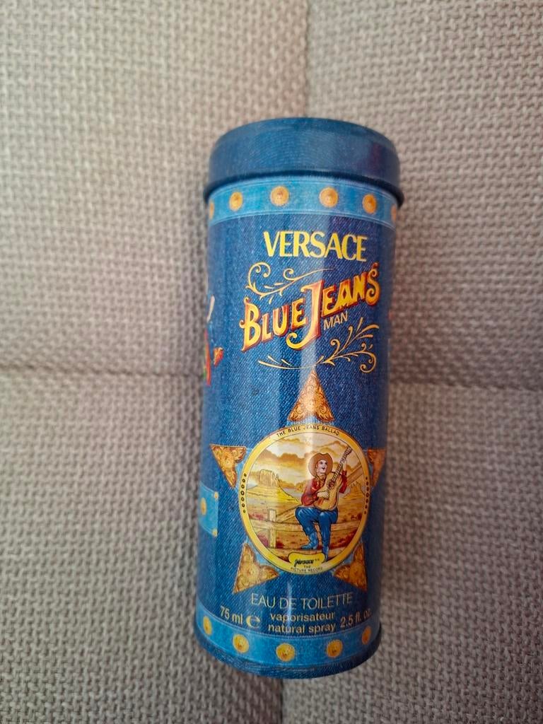 Versace Blue Jeans Man Eau de Toilette 75ml blik zonder inh, Ophalen, Zo goed als nieuw, Overige