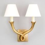 Prachtige paar Holt Knot Wall Light Brass 2-arm, Antiek en Kunst, Ophalen of Verzenden