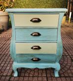 Super leuk Ladenkastje blauw/groen, Antiek en Kunst, Curiosa en Brocante, Ophalen