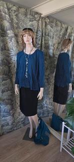 Prachtige blouse, vest, combinatie van Adia, Ophalen of Verzenden, Nieuw, Maat 46/48 (XL) of groter, Blauw