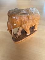 Houtsnijwerk Olifant, Ophalen, Zo goed als nieuw, Wild dier, Beeldje of Figuurtje