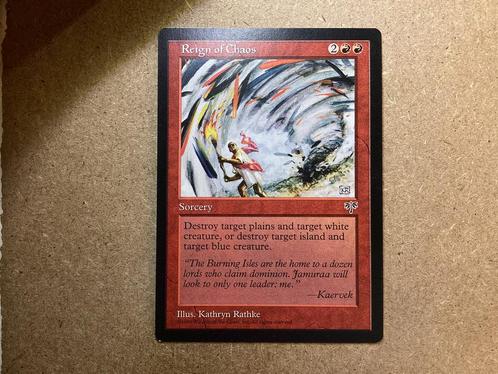 1x Reign of Chaos (Near Mint), Hobby en Vrije tijd, Verzamelkaartspellen | Magic the Gathering, Zo goed als nieuw, Losse kaart