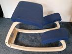 Varier kniestoel, balansstoel (Peter Opsvik), ergonomisch, Huis en Inrichting, Stoelen, Ophalen, Blauw, Zo goed als nieuw, Varier