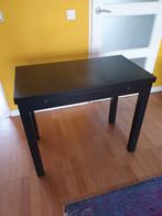 Ikea uitschuiftafel zwart, Huis en Inrichting, Tafels | Eettafels, Ophalen, 50 tot 100 cm, 50 tot 100 cm, Zo goed als nieuw