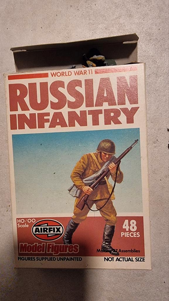 Airfix Russische Infanterie - Vintage Modelset, Hobby en Vrije tijd, Modelbouw | Auto's en Voertuigen, Gebruikt, Overige typen