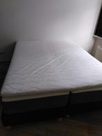 boxspring ikea hovag en sultan topper en beschermhoes, Ophalen, Gebruikt, Tweepersoons, Scandinavisch