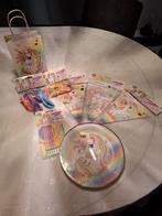 Eénhoorn Verjaardag Set - Overgebleven!, Ophalen of Verzenden, Zo goed als nieuw, Versiering, Verjaardag