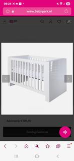 Kidsmill Alaska Hoogglans Babybed Wit 60 x 120 cm, Kinderen en Baby's, Ophalen of Verzenden, Zo goed als nieuw, Lattenbodem, Minder dan 140 cm