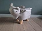 Grijze dino dinosaurus poef kruk grijs zgan, Ophalen of Verzenden, Zo goed als nieuw