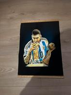 Messi Wereldkampioen Poster licht gevend in het donker, Antiek en Kunst, Ophalen of Verzenden