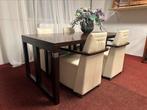 Schuitema decoforma eethoek tafel en 4 Cason stoelen, Huis en Inrichting, Ophalen, Zo goed als nieuw, 4 tot 6 stoelen